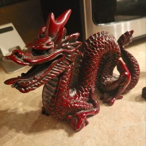 Set of 4 Chinese Dragon Figurines